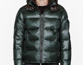 Green removable collar Zin jacket