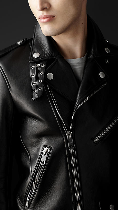 Leather Biker Jacket - Image 4